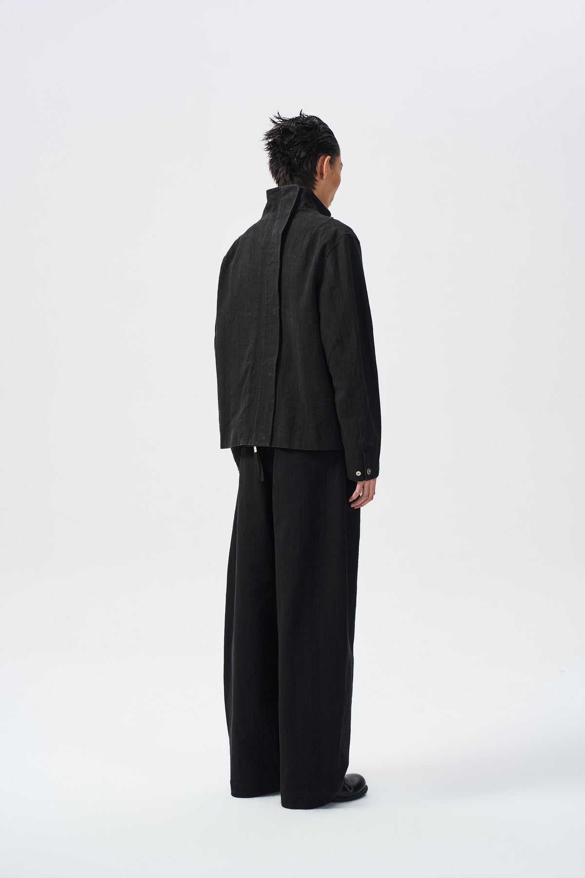 SENNE SPLIT JACKET — rear three-quarter view — ATTEMPT AW26
