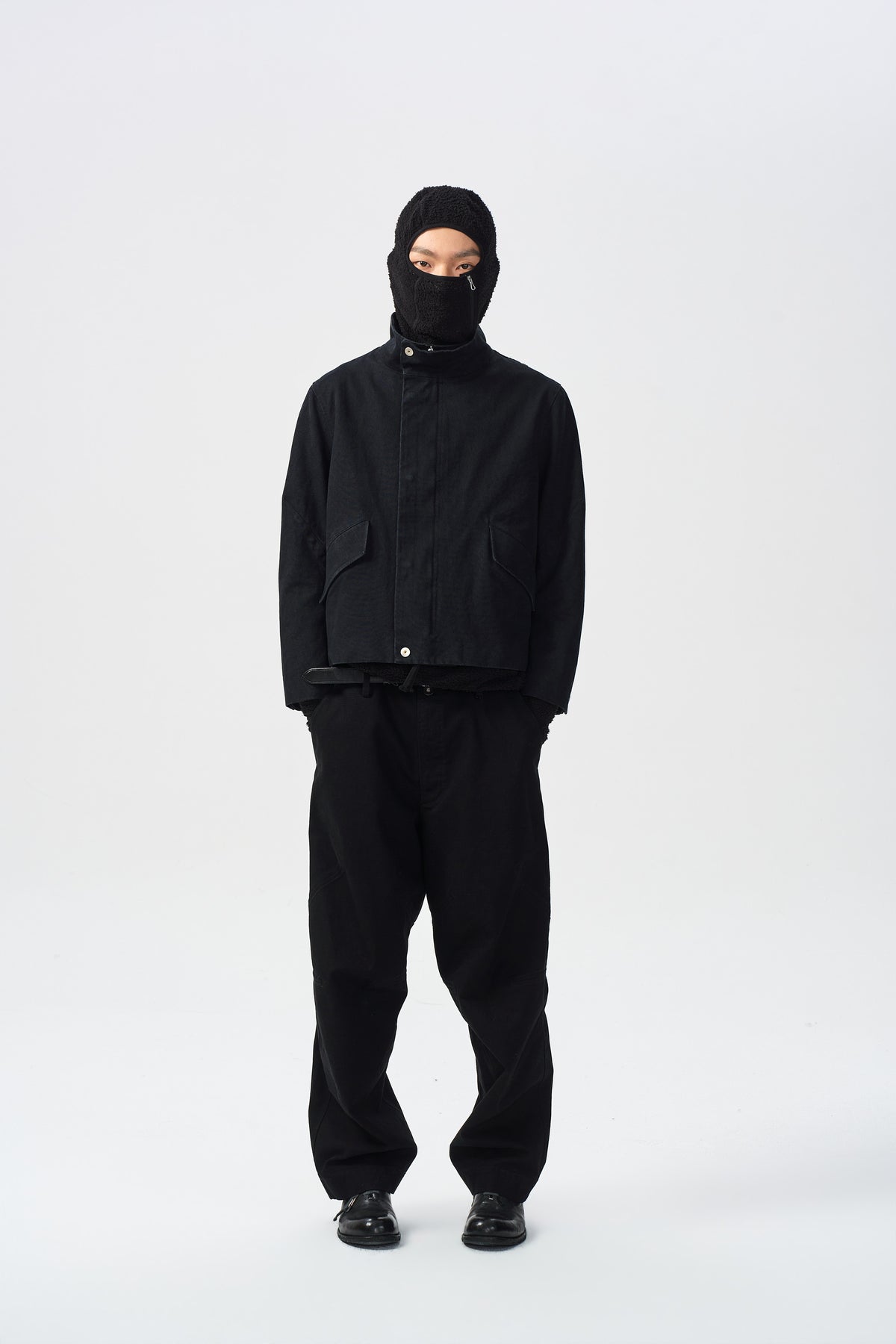 SENNE SPLIT JACKET — alternative styling front full view — ATTEMPT AW26