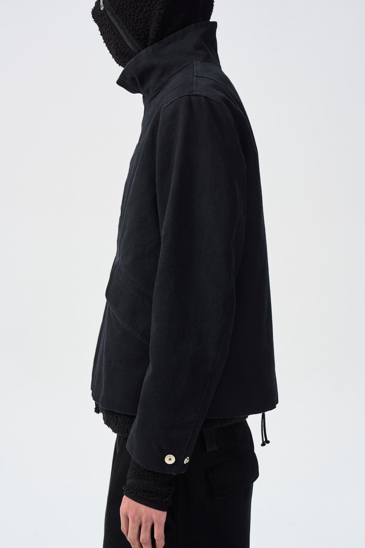 SENNE SPLIT JACKET — alternative styling cuff and side detail — ATTEMPT AW26