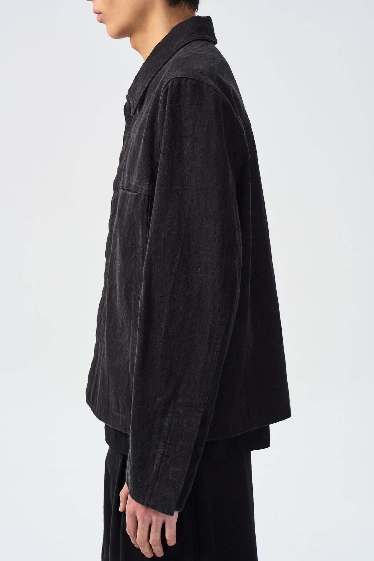 VALL AXIS JACKET — sleeve cuff and side hem detail — ATTEMPT AW26