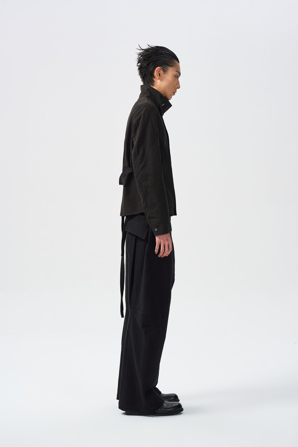 ARNO OFFSET JACKET — side full view — ATTEMPT AW26