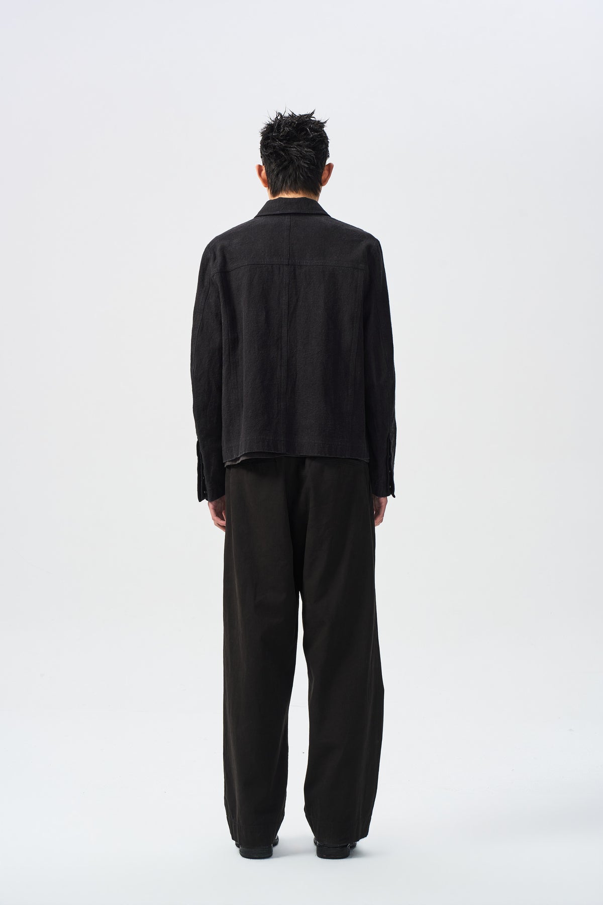 TARN FLAT TROUSERS — back full view — ATTEMPT AW26