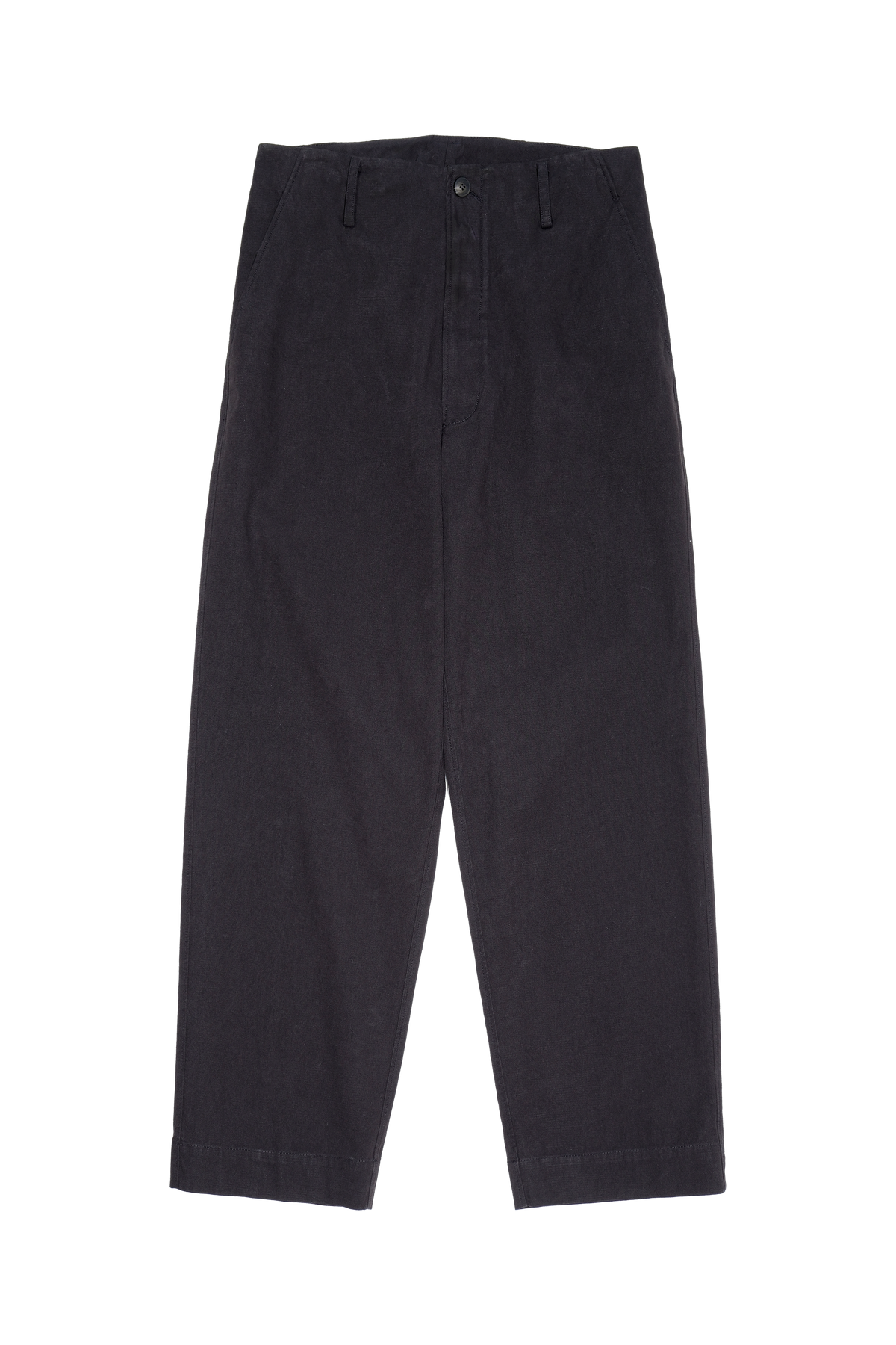 TARN FLAT TROUSERS — front transparent cut-out — ATTEMPT AW26