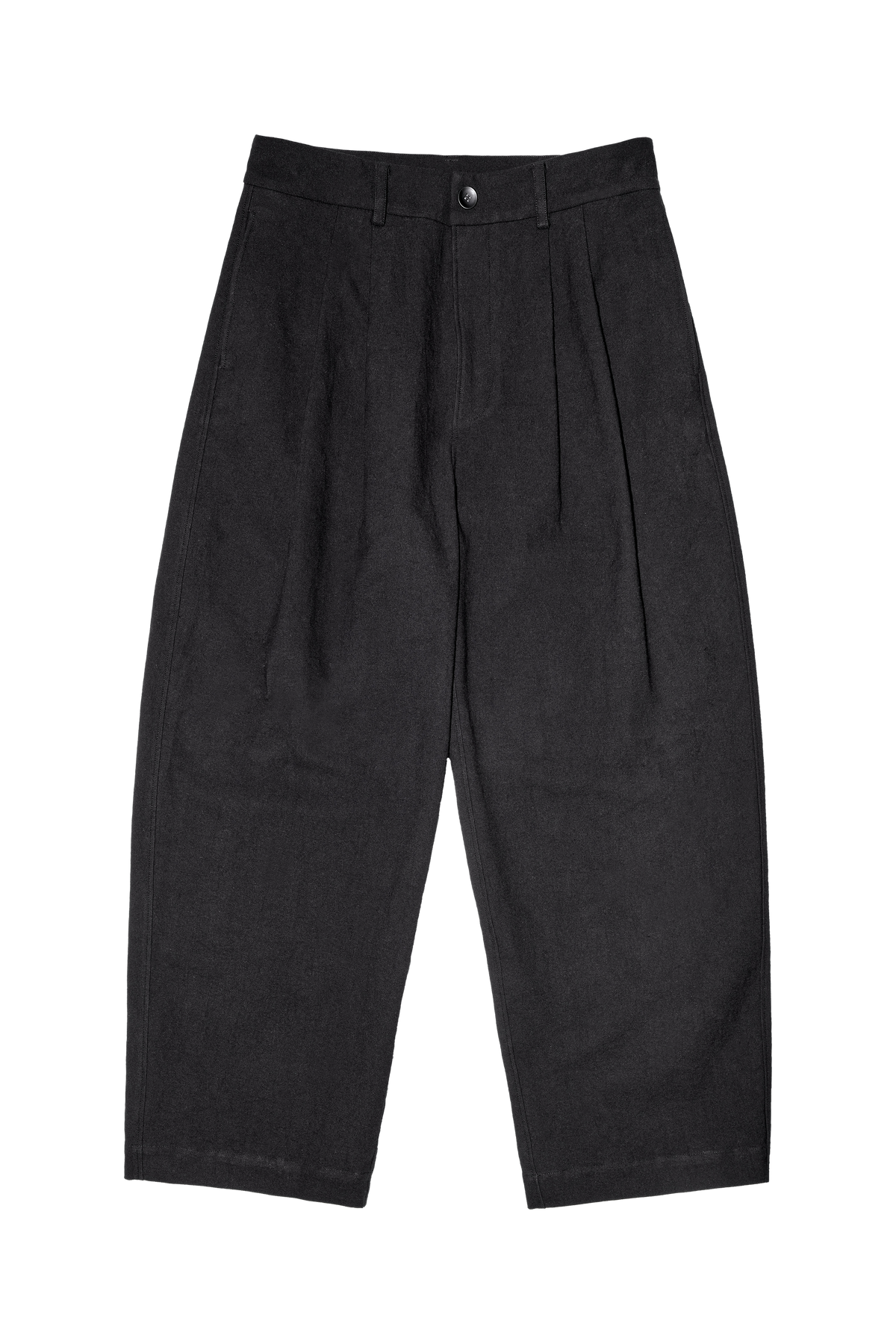ORNE PLEAT TROUSERS — front transparent cut-out — ATTEMPT AW26