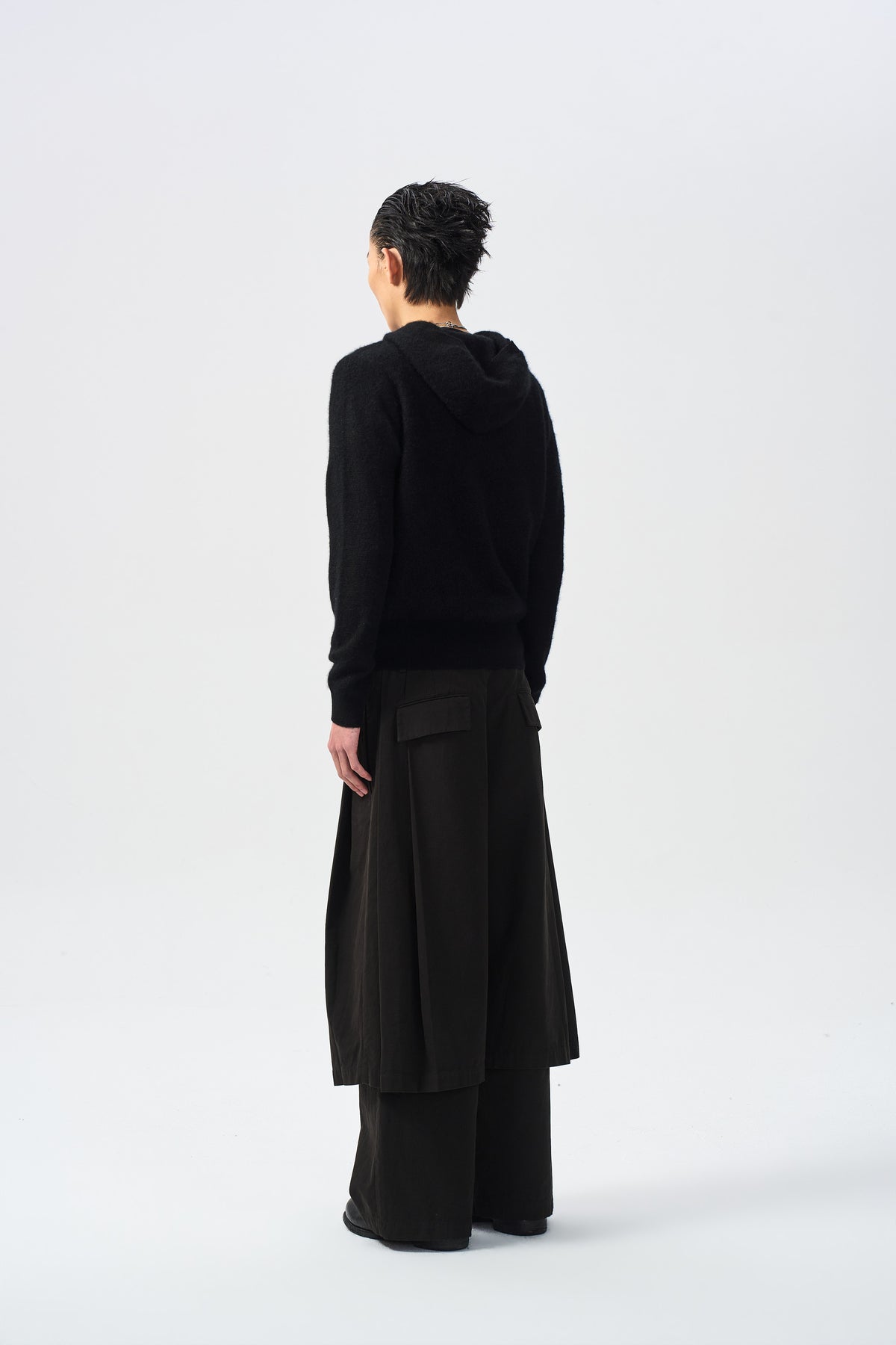 AVEL OVERLAY TROUSERS — back full view — ATTEMPT AW26