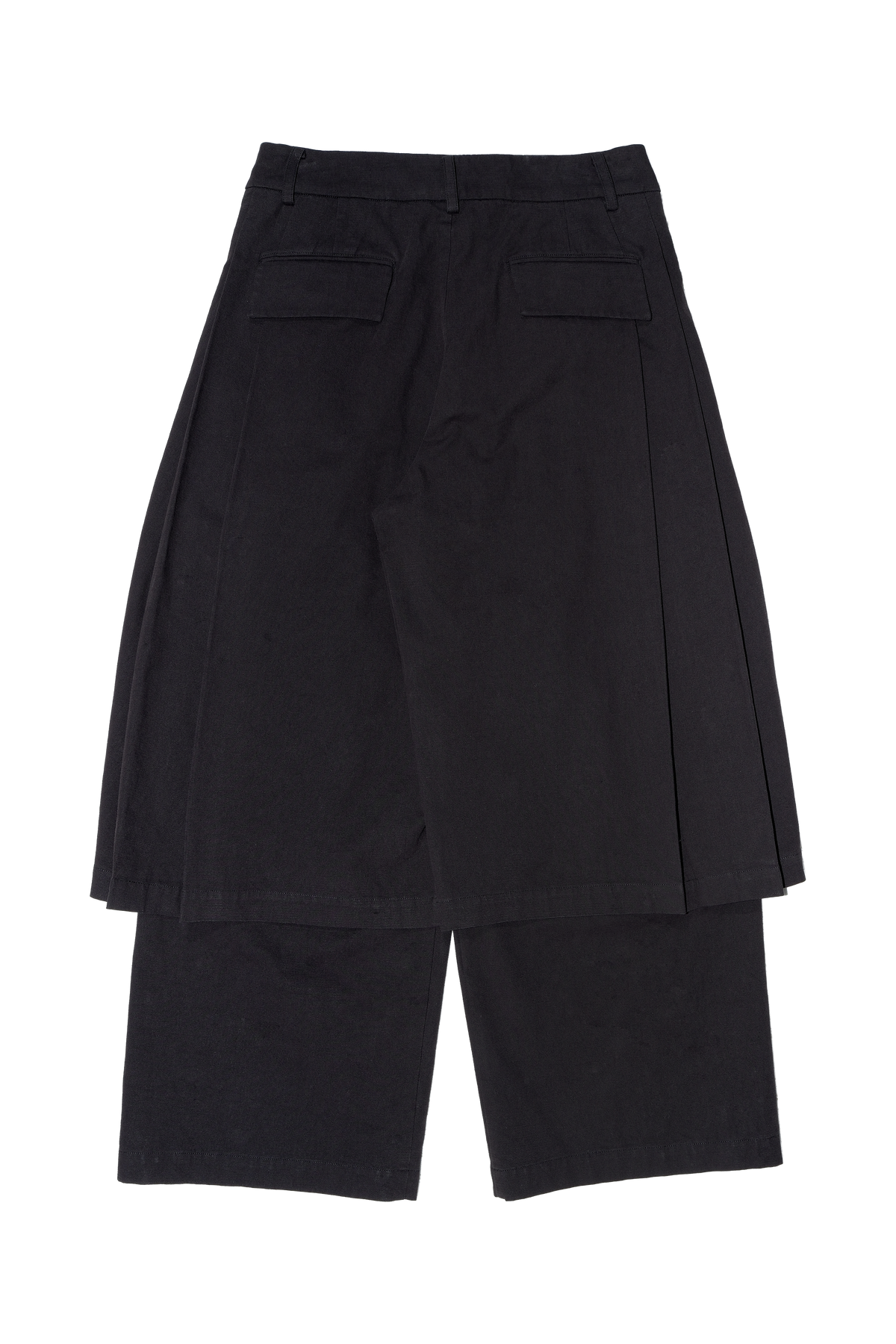 AVEL OVERLAY TROUSERS — back transparent cut-out — ATTEMPT AW26