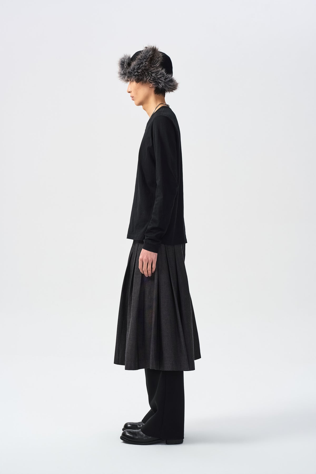 MORA FOLD TROUSERS — side full view — ATTEMPT AW26