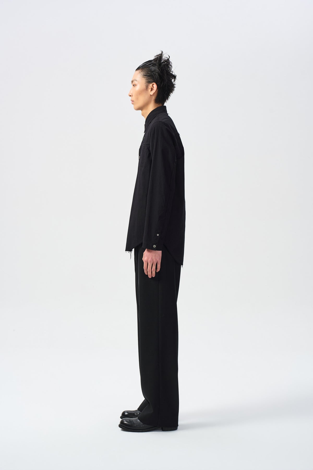 FAULT SEAM SHIRT — side full view — ATTEMPT AW26
