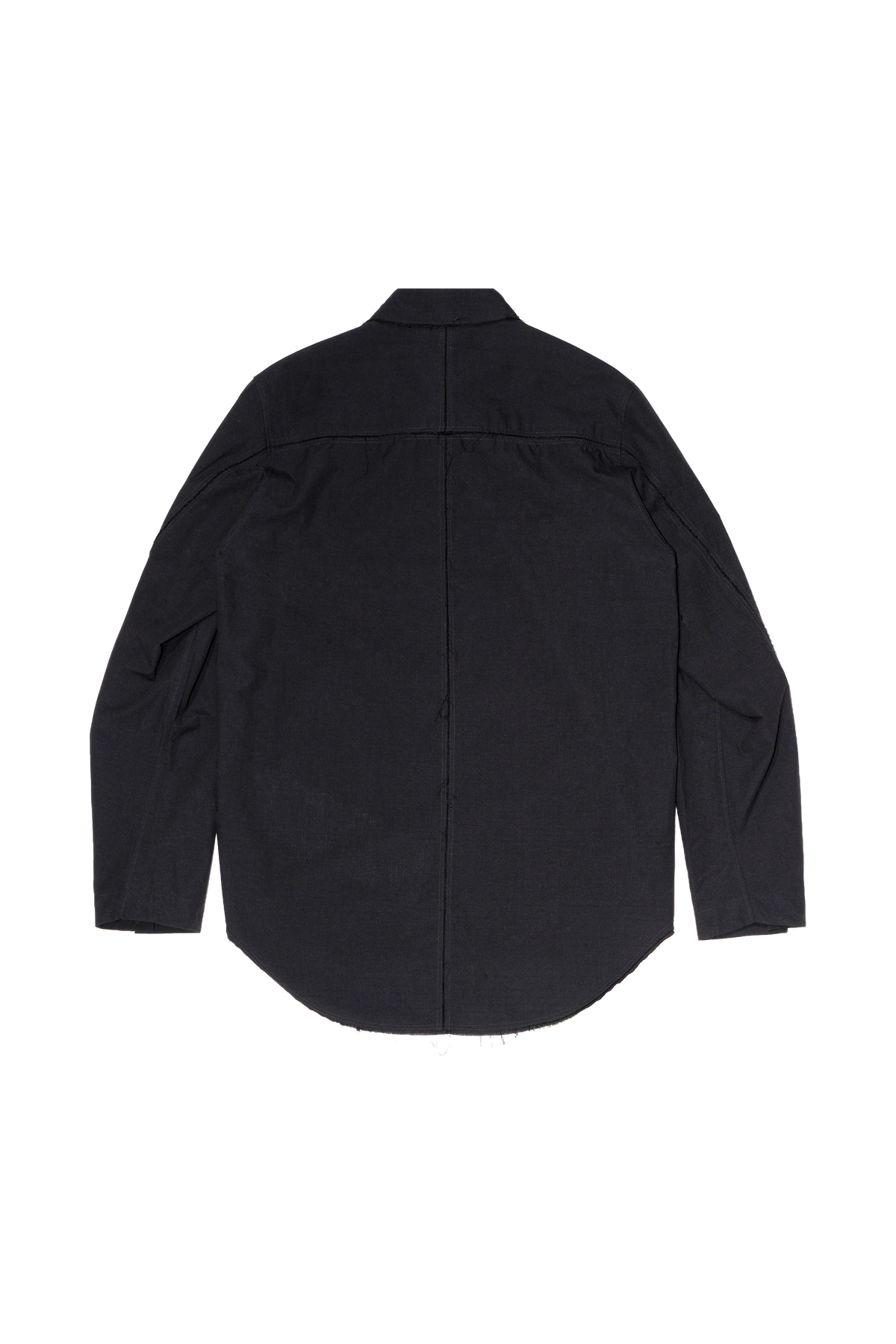FAULT SEAM SHIRT — back transparent cut-out — ATTEMPT AW26