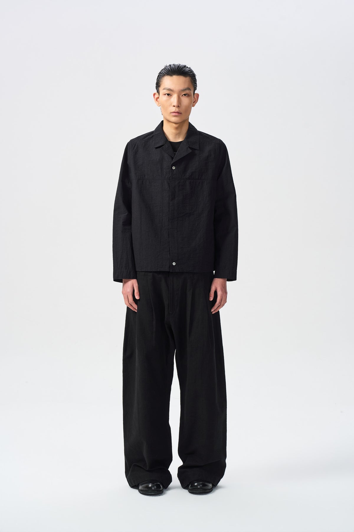ORNE HIDDEN SHIRT — front full view — ATTEMPT AW26