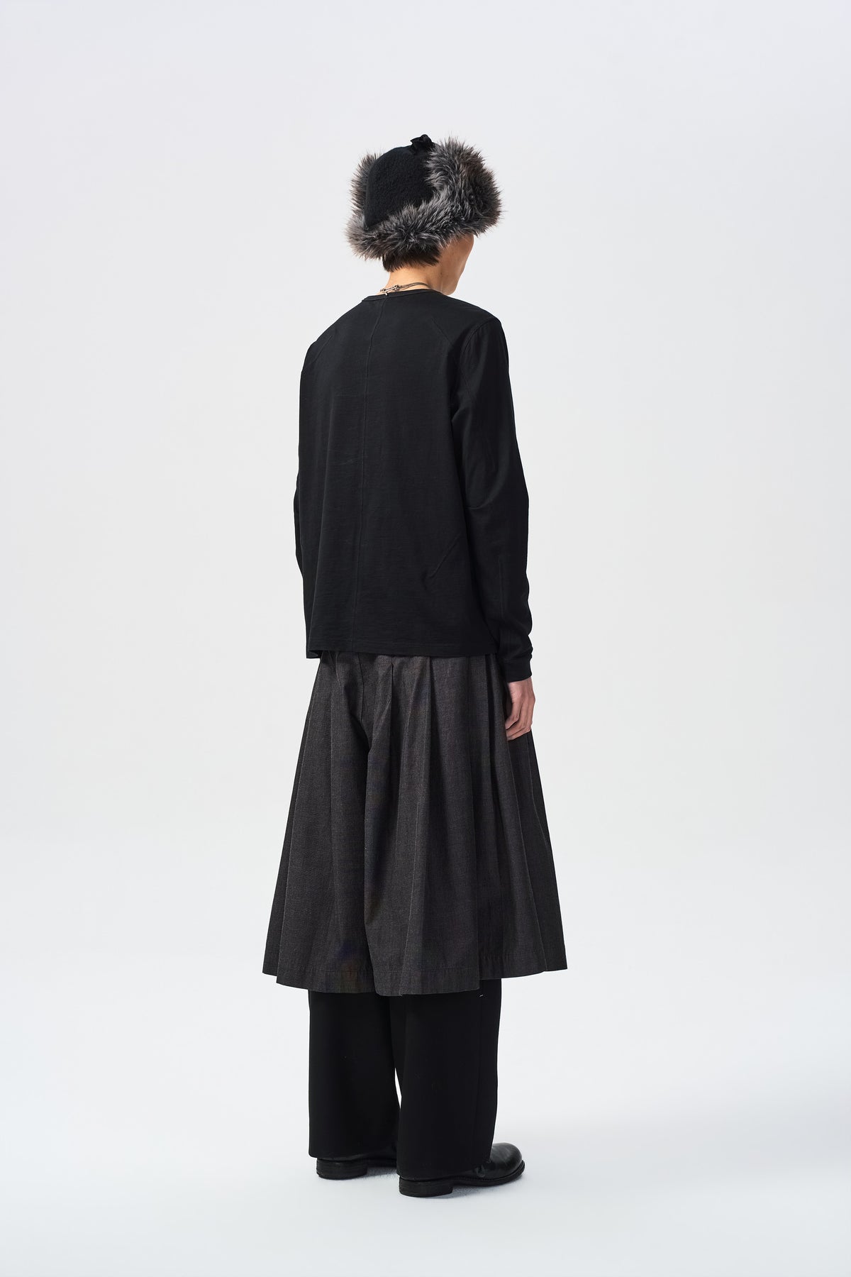 TAPED SEAM LONG SLEEVE — back full view — ATTEMPT AW26