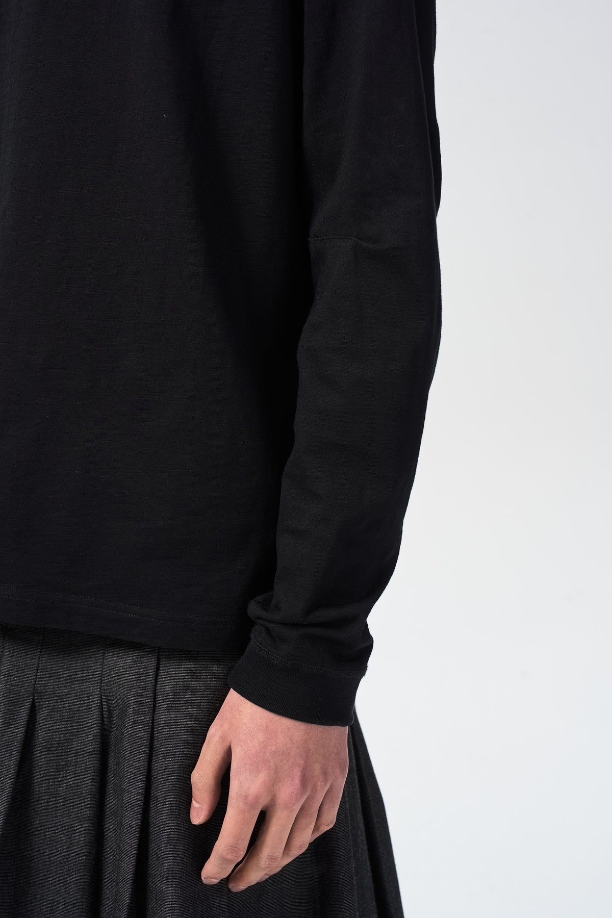 TAPED SEAM LONG SLEEVE — cuff and sleeve seam detail — ATTEMPT AW26