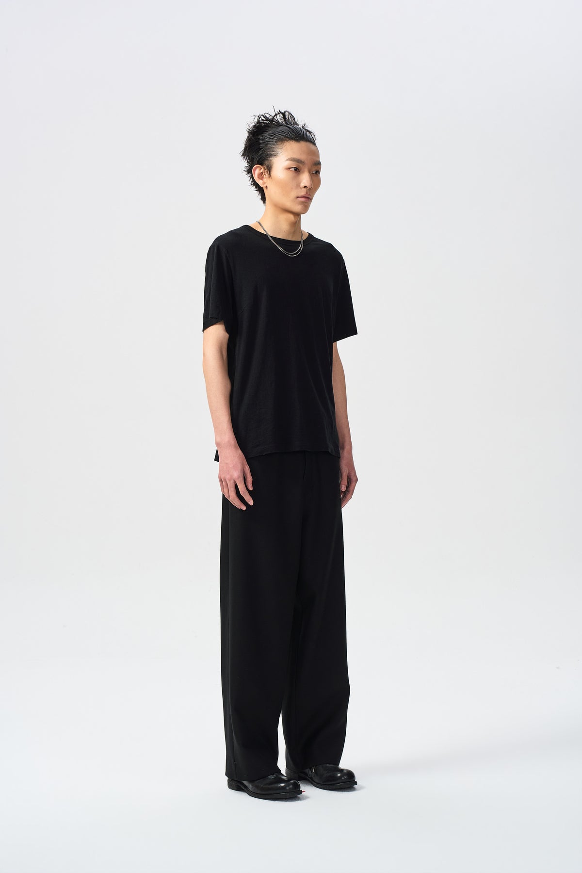 CROSS SEAM TEE — front three-quarter full view — ATTEMPT AW26
